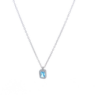 Diana - Silver Necklace with Gemstone