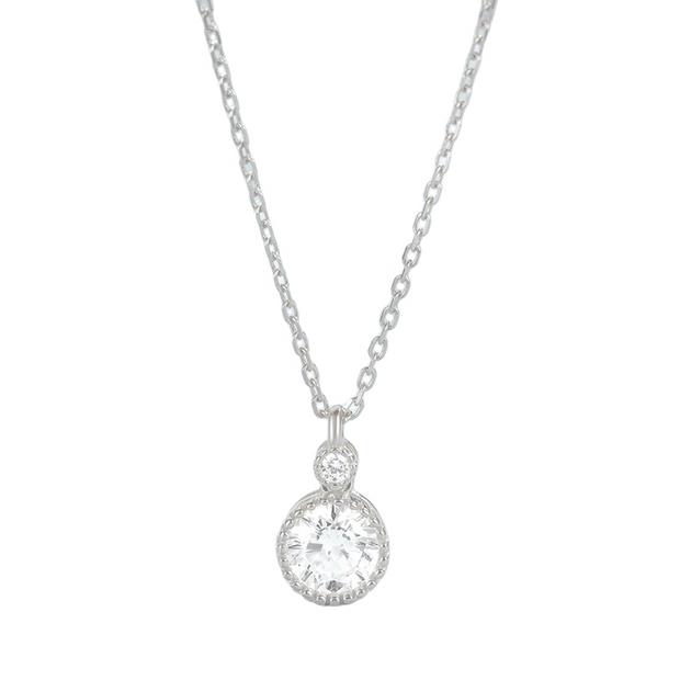 Brianna - Silver Necklace with Gemstone