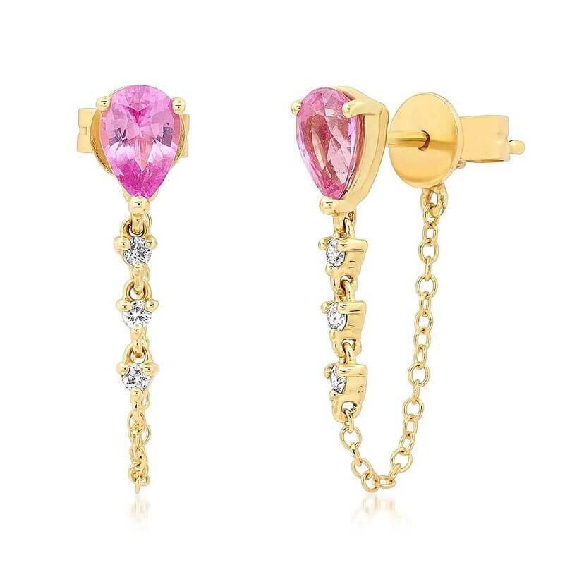 Joanna - Stunning Drops Earrings with Stones