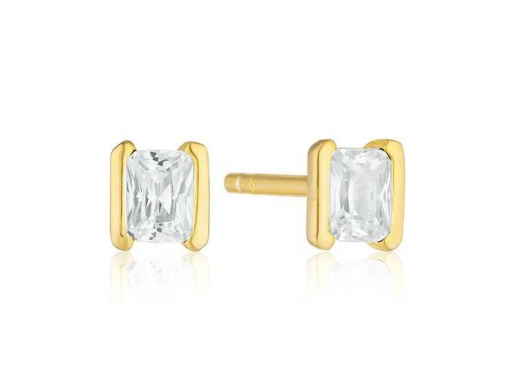 Celeste - Rectangular Stud earrings