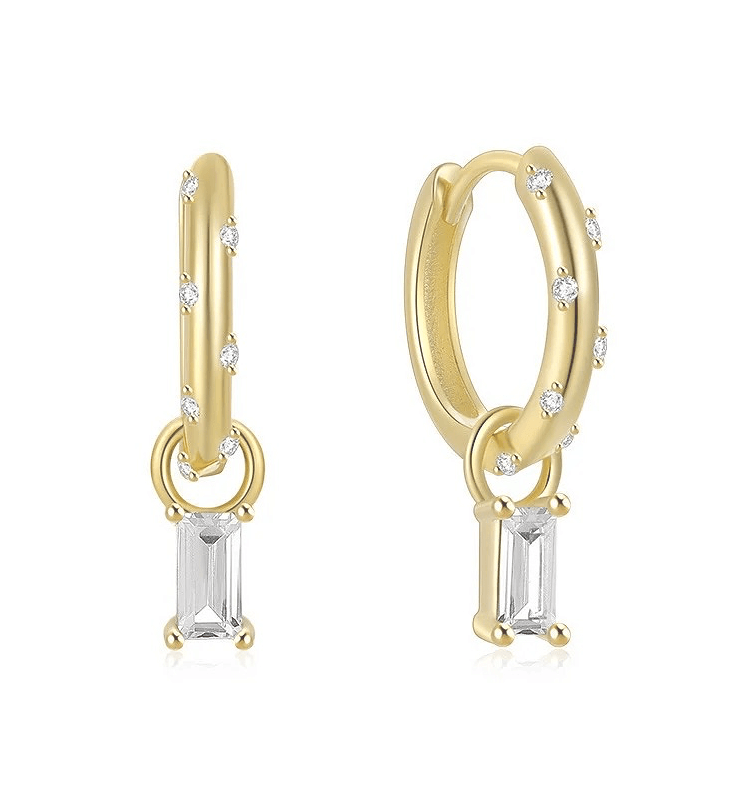 Meredith - Gold Dangling Earrings