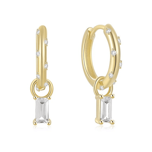 Meredith - Gold Dangling Earrings