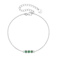 Faith - Royal Silver Bracelet with Stones