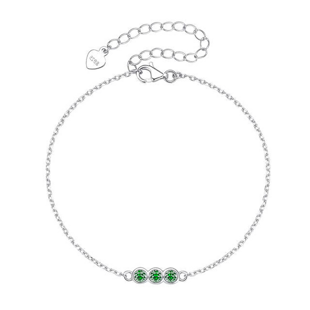 Faith - Royal Silver Bracelet with Stones