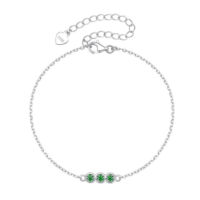 Faith - Royal Silver Bracelet with Stones
