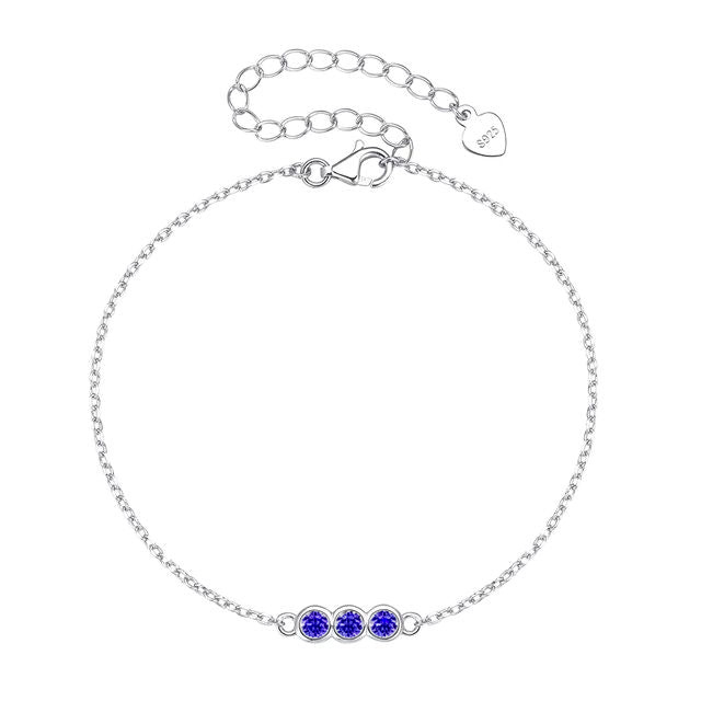 Faith - Royal Silver Bracelet with Stones