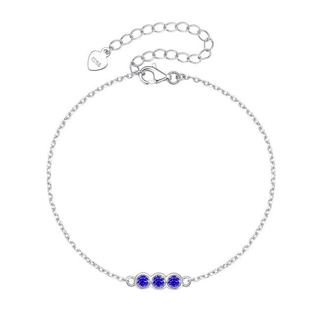 Faith - Royal Silver Bracelet with Stones