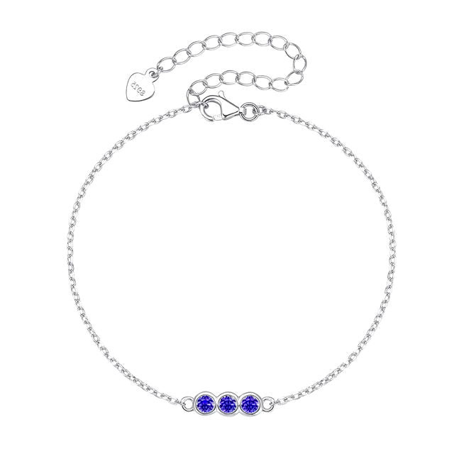 Faith - Royal Silver Bracelet with Stones