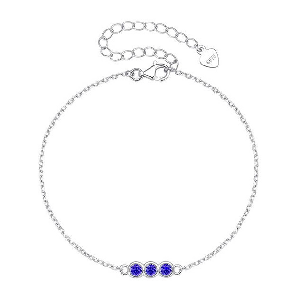 Faith - Royal Silver Bracelet with Stones
