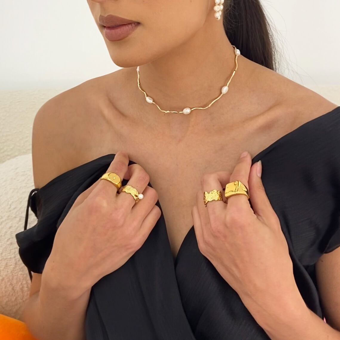 Elsie - Thick Bold Gold Ring