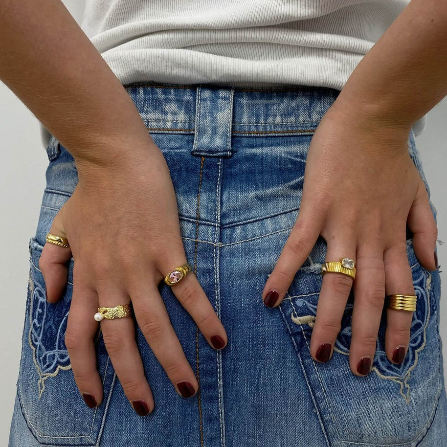 Erin - Gold Geometric Ring