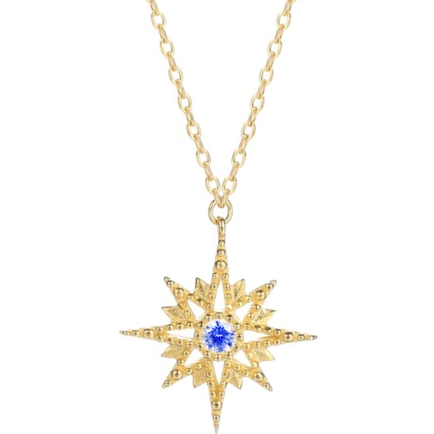 Maribel - Starburst Gold Necklace