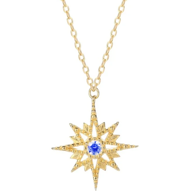 Maribel - Starburst Gold Necklace