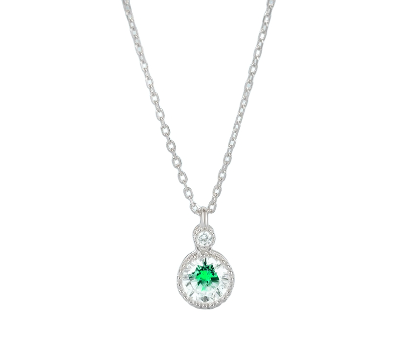 Brianna - Silver Necklace with Gemstone