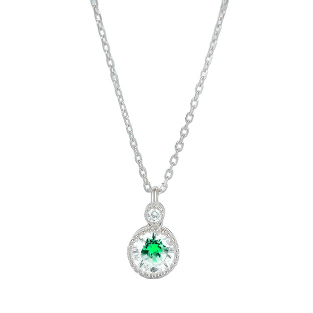 Brianna - Silver Necklace with Gemstone