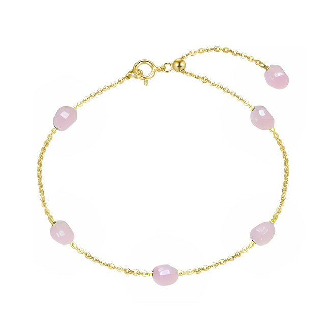 Adelaide - Pearl Stone Gold Bracelet