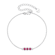 Penelope - Bracelet with Three Circular Gemstones