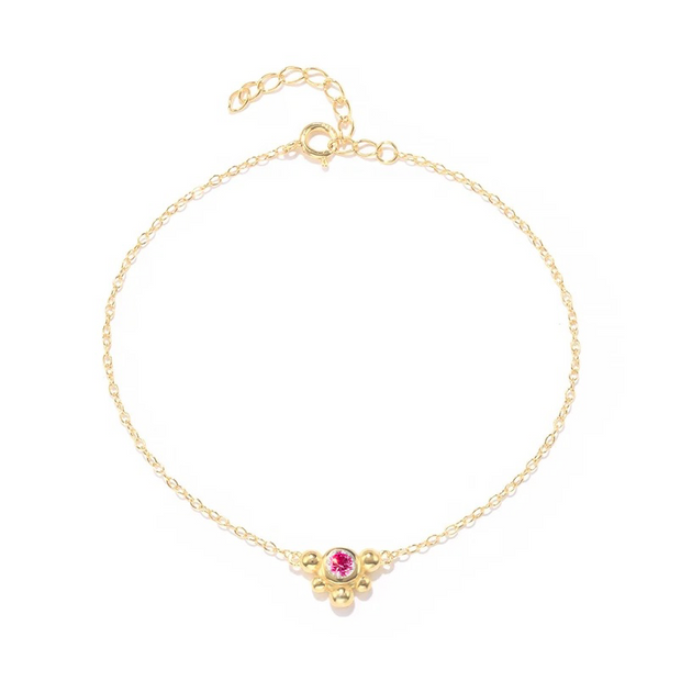 Callie - Royal Gold Bracelet with Stones