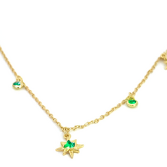Hazel - Elegant Gold Necklace with Stones
