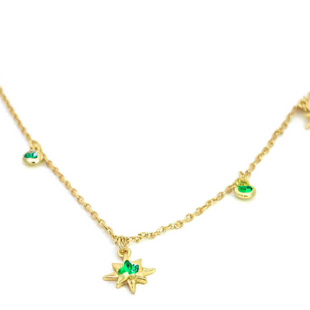 Hazel - Elegant Gold Necklace with Stones