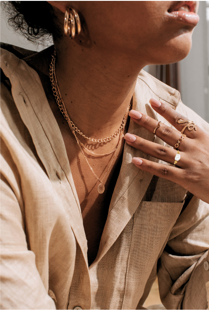 Amelie - Gold Ring with Pearl