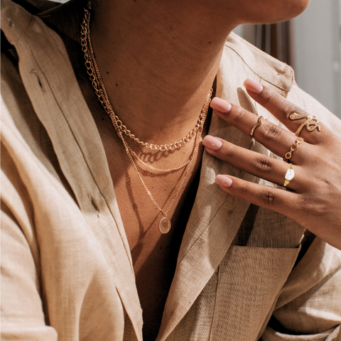 Amelie - Gold Ring with Pearl