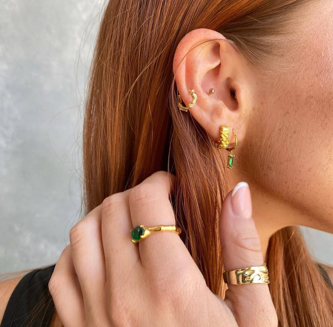 Cheyenne - Gold Dangling Earrings