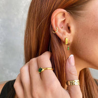 Cheyenne - Gold Dangling Earrings