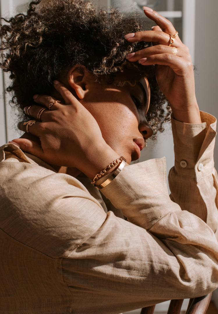 Eliza - Gold White Shell Ring