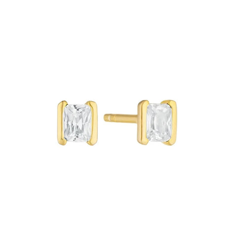 Celeste - Rectangular Stud earrings