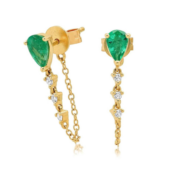 Joanna - Stunning Drops Earrings with Stones