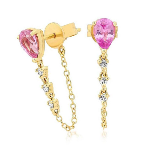 Joanna - Stunning Drops Earrings with Stones