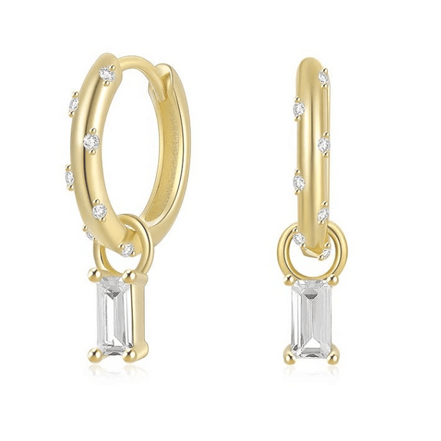 Meredith - Gold Dangling Earrings