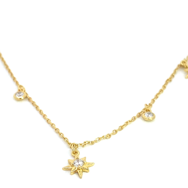 Hazel - Elegant Gold Necklace with Stones