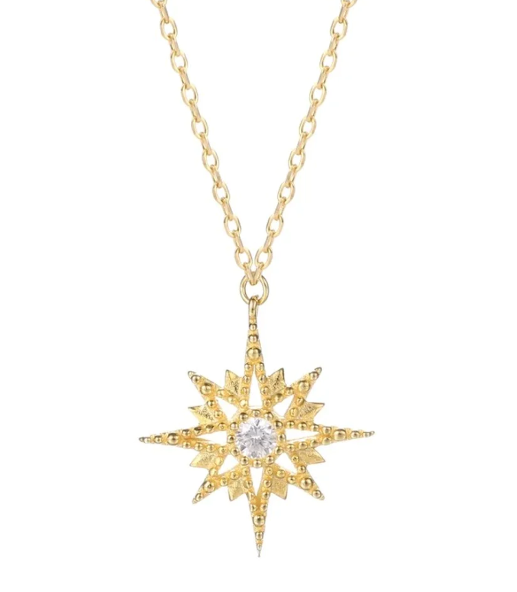 Maribel - Starburst Gold Necklace