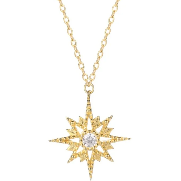 Maribel - Starburst Gold Necklace