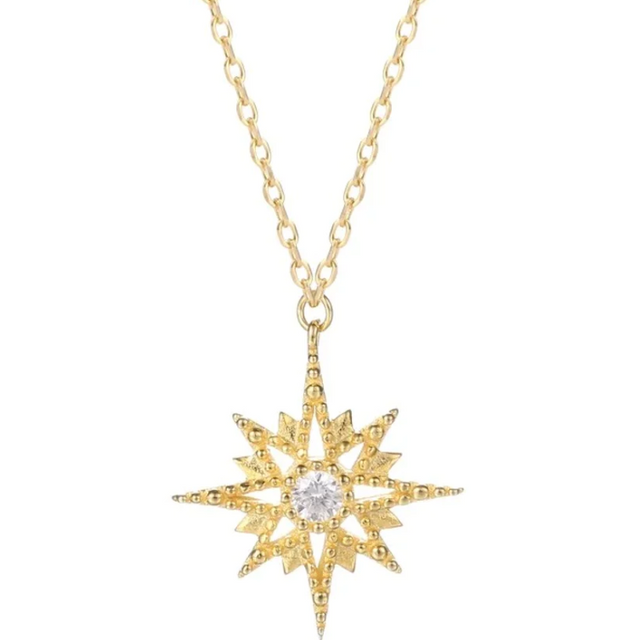 Maribel - Starburst Gold Necklace