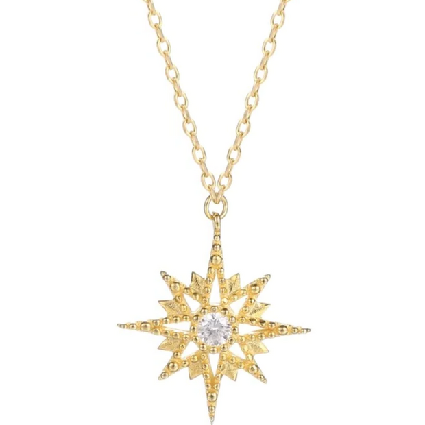 Maribel - Starburst Gold Necklace