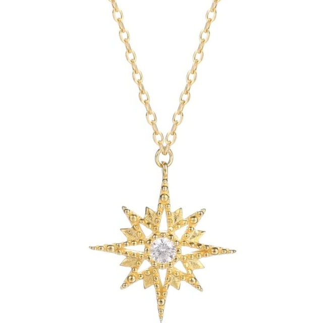 Maribel - Starburst Gold Necklace