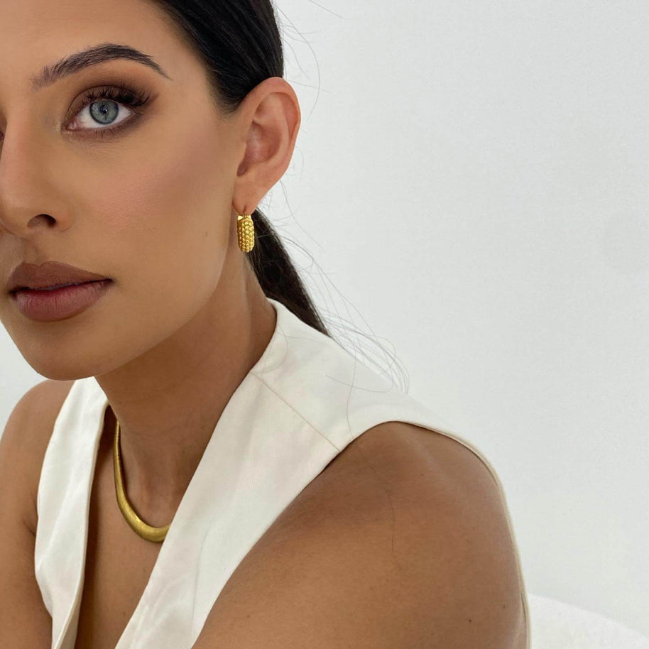 Polly - Gold Hoop Earrings