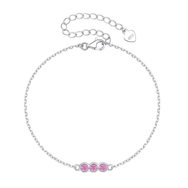 Faith - Royal Silver Bracelet with Stones