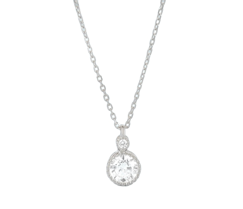Brianna - Silver Necklace with Gemstone