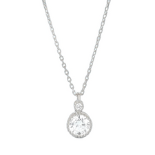 Brianna - Silver Necklace with Gemstone