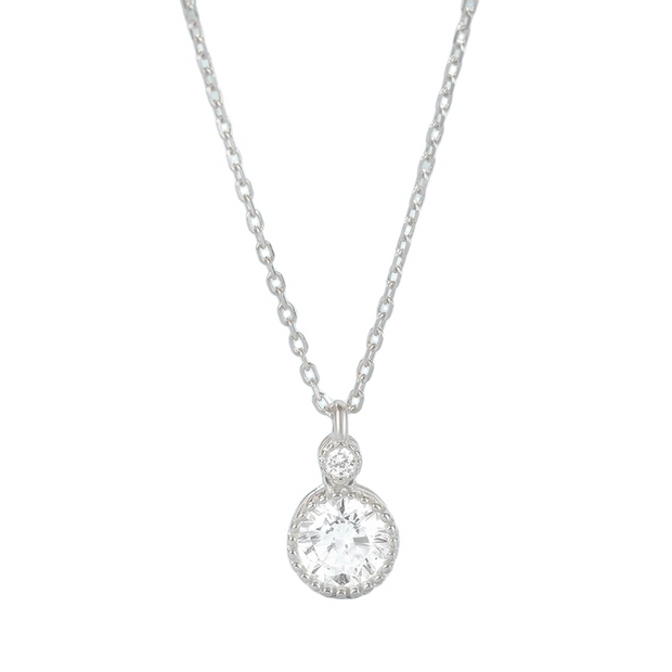 Brianna - Silver Necklace with Gemstone