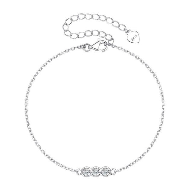 Faith - Royal Silver Bracelet with Stones