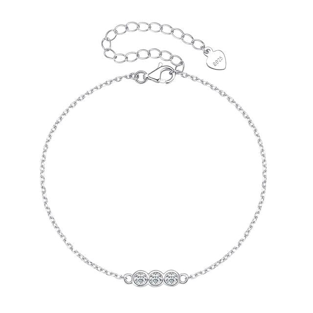 Faith - Royal Silver Bracelet with Stones