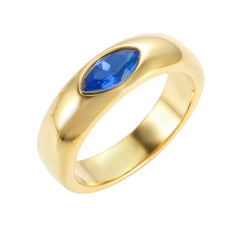 Amani - Gold Ring with Oval Stone