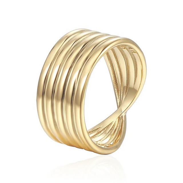 Janiyah - An elegant gold ring