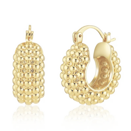 Polly - Gold Hoop Earrings