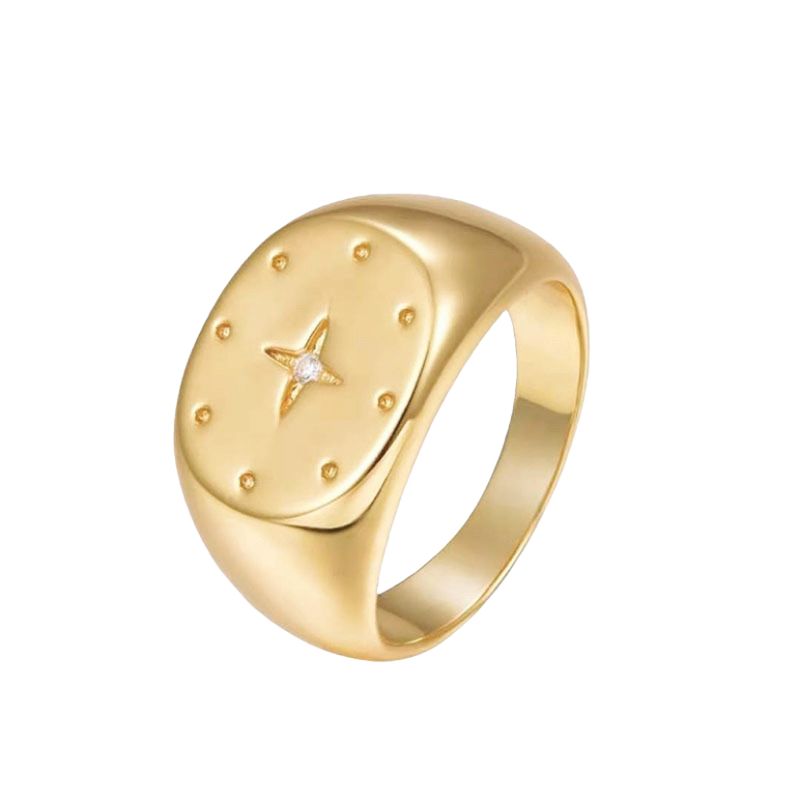 Elia - Gold ring with Star